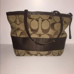 Brown Coach Signature Bag
